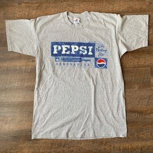 RARE Pepsi Single Stitch “Nothing Else” Vintage T-Shirt Size L / XL Made In USA